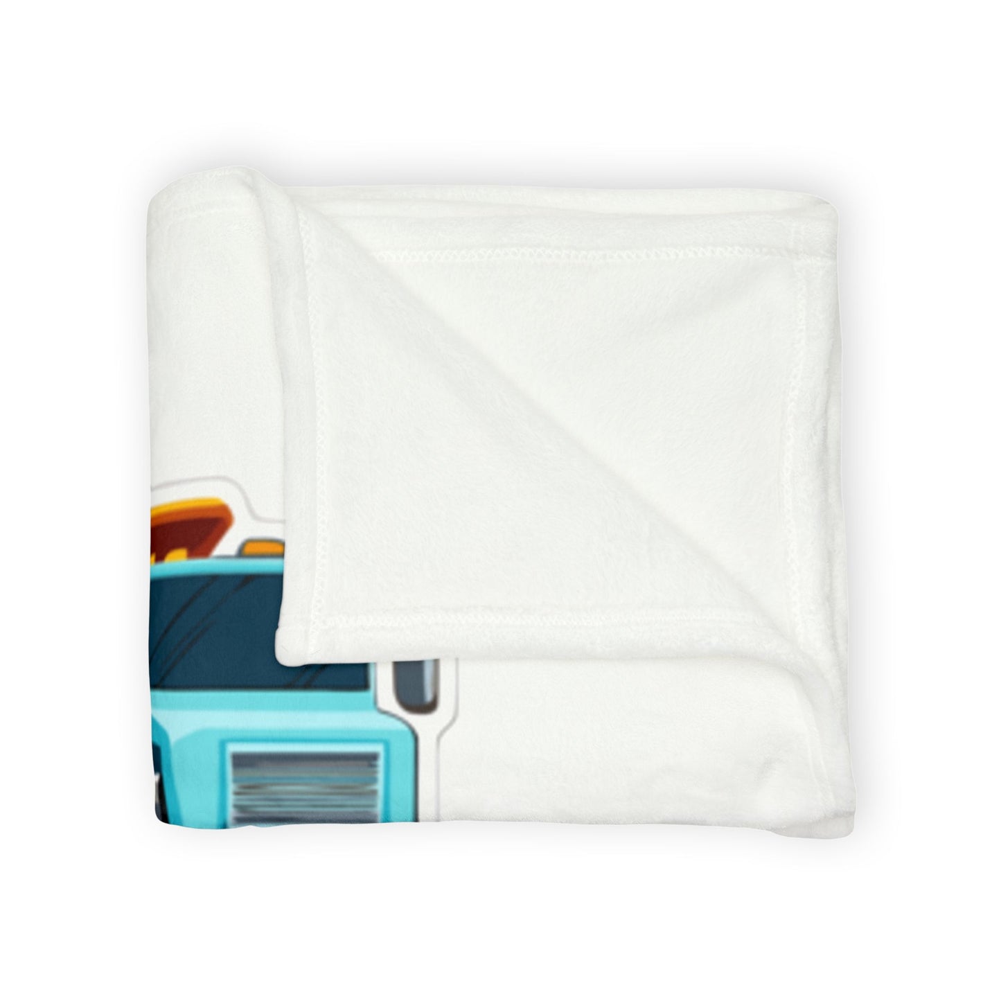 Dump Truck Personalized Soft Polyester Blanket